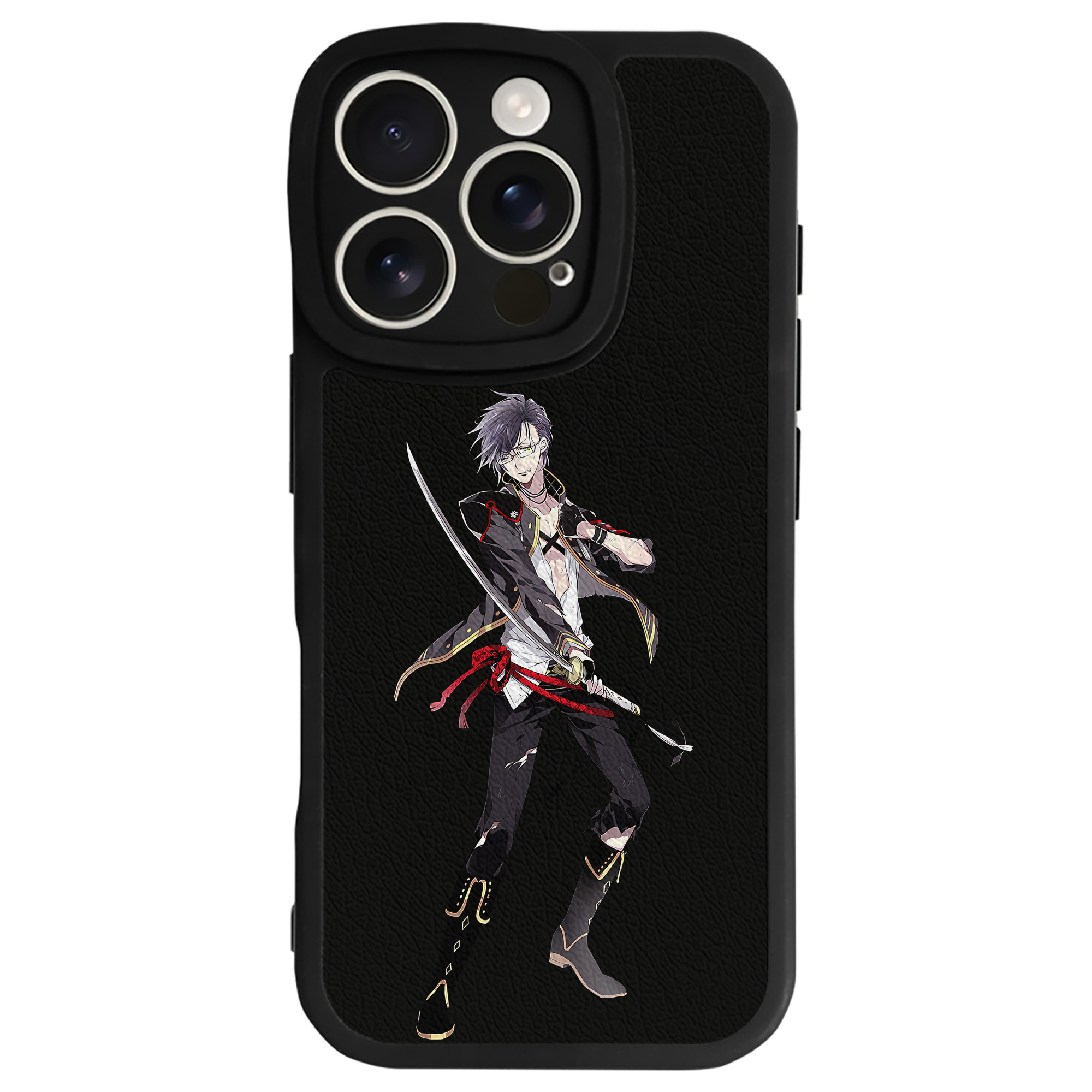 （画像用） 刀剣乱舞 Touken Ranbu 【iPhone 16シリーズ対応】シリコンスマホケース（レザー調） 材質：シリコン